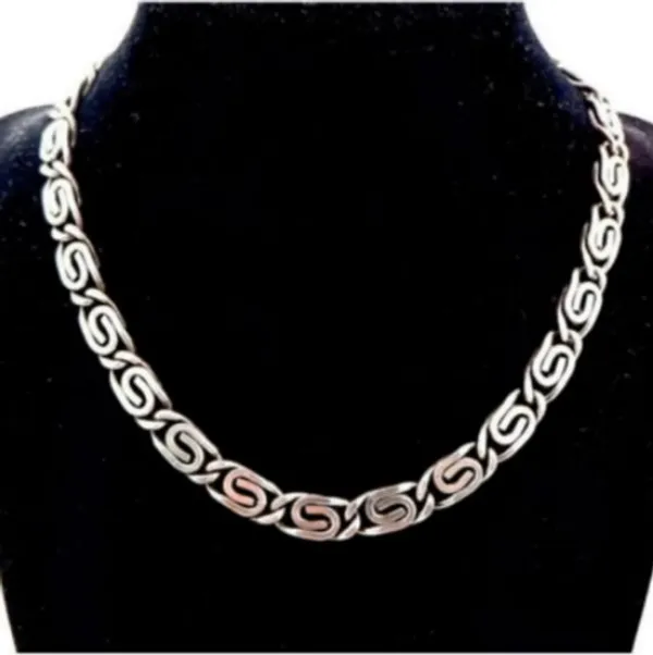 Nj's_snail_chain_silver_plated_silver_chain_