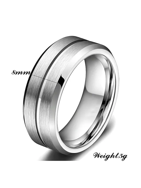 One_Line_Stainless_Steel_Silver_Plated_For_Mens_Boys