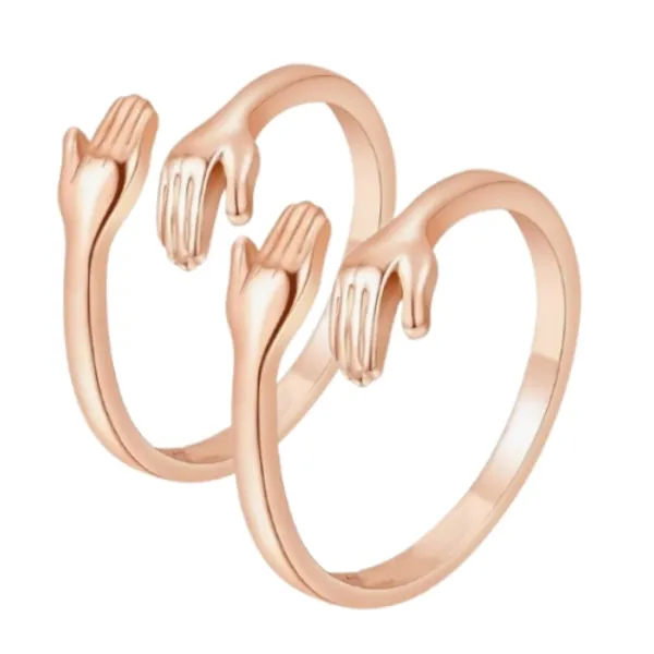 Hug_Ring_Rose_Gold_Set_For_Women