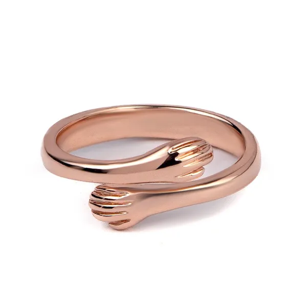 Hug_Ring_Rose_Gold_Set_For_Women