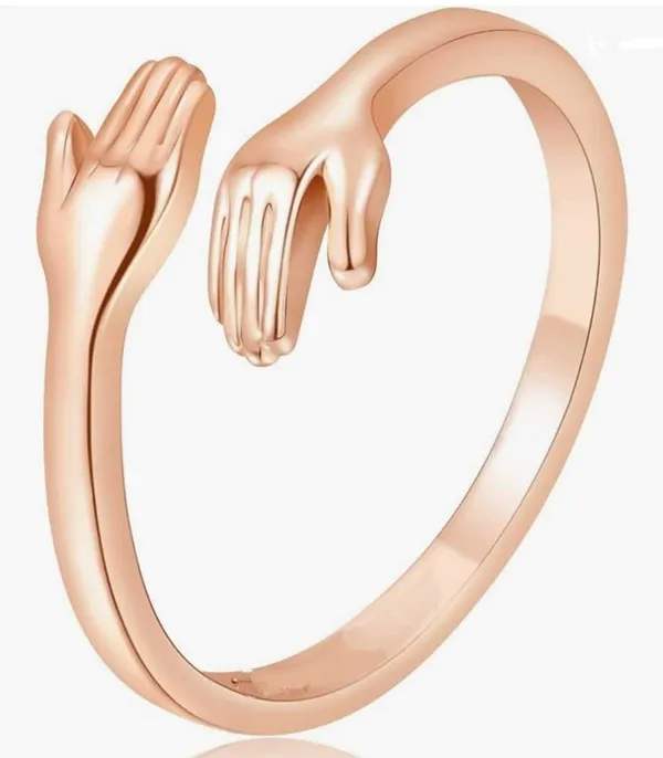 Hug_Ring_Rose_Gold_Set_For_Women