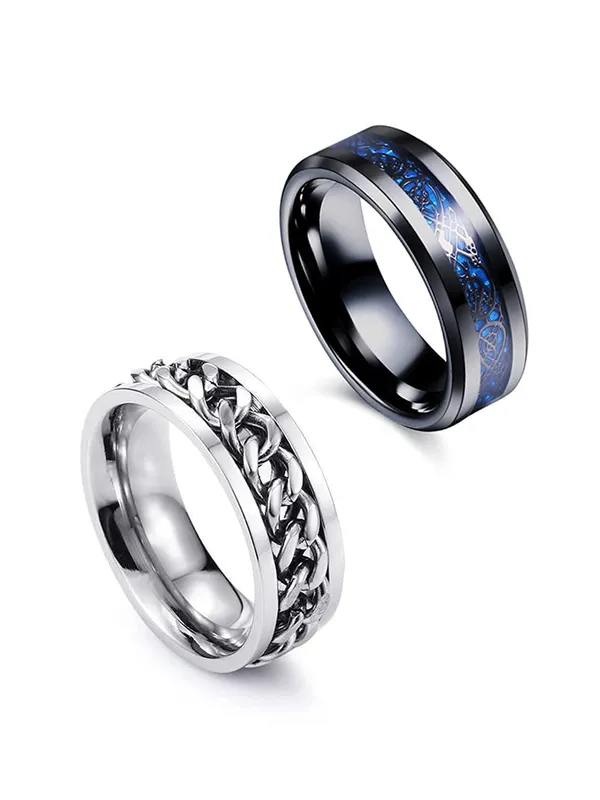 Stylish_Band_Ring_Combo_Set_Stainless_Steel_Silver_Plated