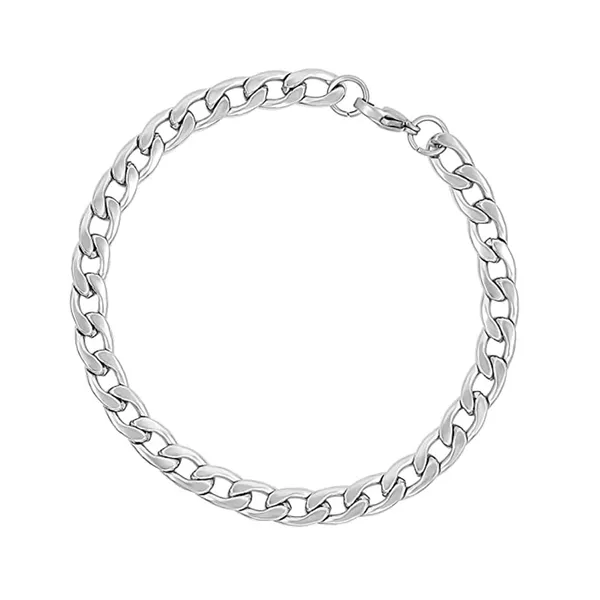 Stylish_Mens_Chain_Bracelet_Stainless_Steel_Silver_Plated