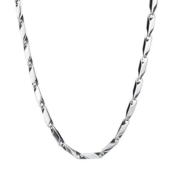 Stylish_Rice_Chain_Stainless_Steel_Silver_Plated_For_Mens_Boys_Girls