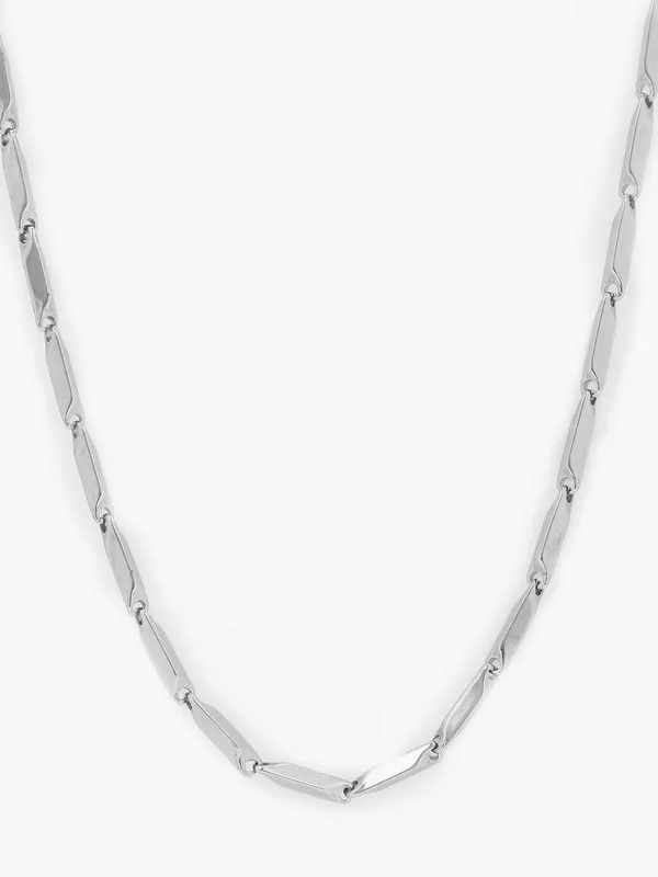 Stylish_Rice_Chain_Stainless_Steel_Silver_Plated_For_Mens_Boys_Girls