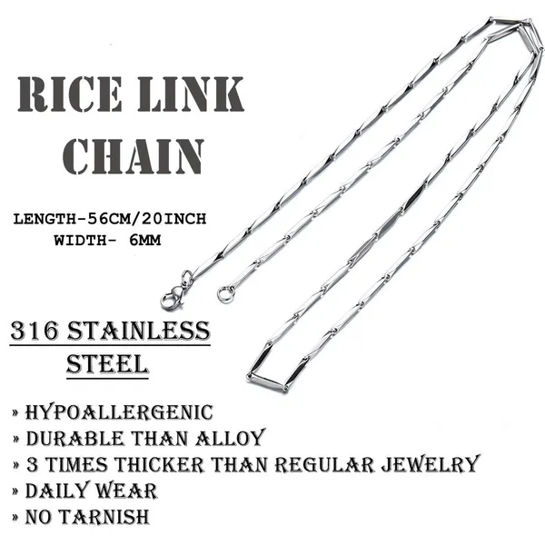 Stylish_Rice_Chain_Stainless_Steel_Silver_Plated_For_Mens_Boys_Girls