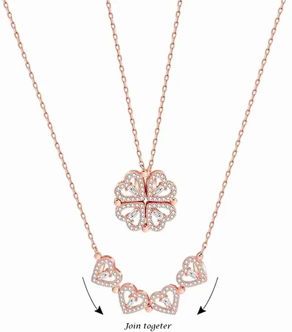 Four_Heart_Cuff_Rose_Gold_Set_For_Women