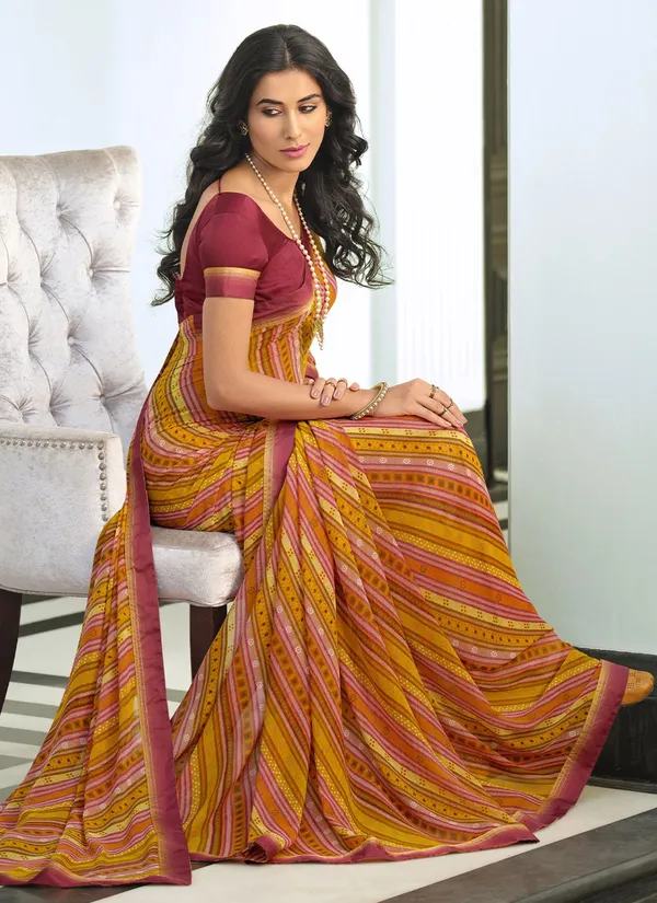 Yellow_Georgette_Festival_And_Casual_Wear_Saree