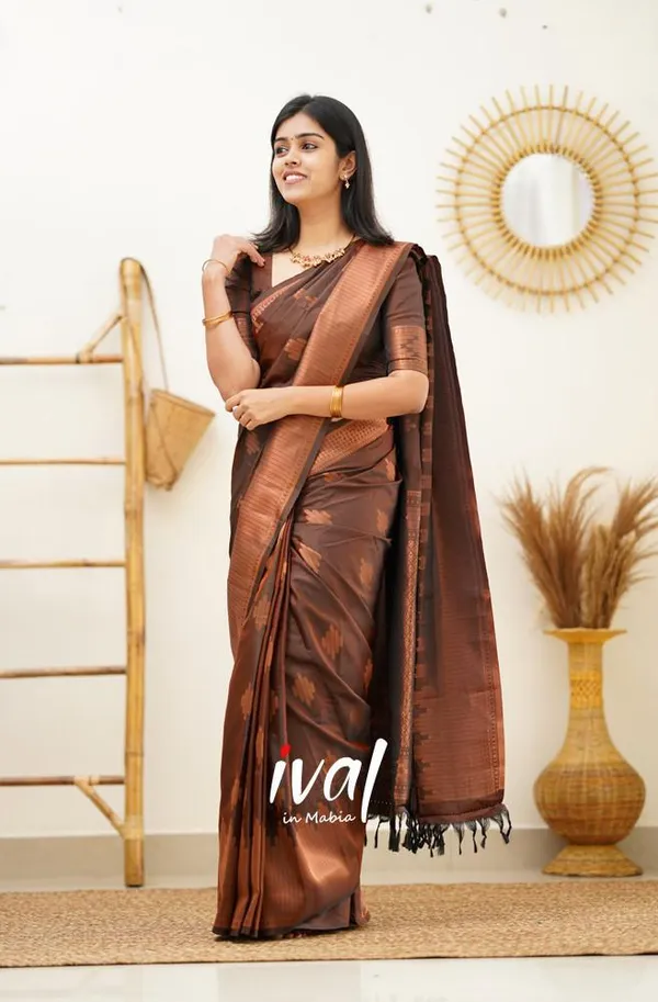 Brown_Soft_Silk_Saree_With_Dissemble_Blouse_Piece__(MC-230_(2FD)_BROWN)