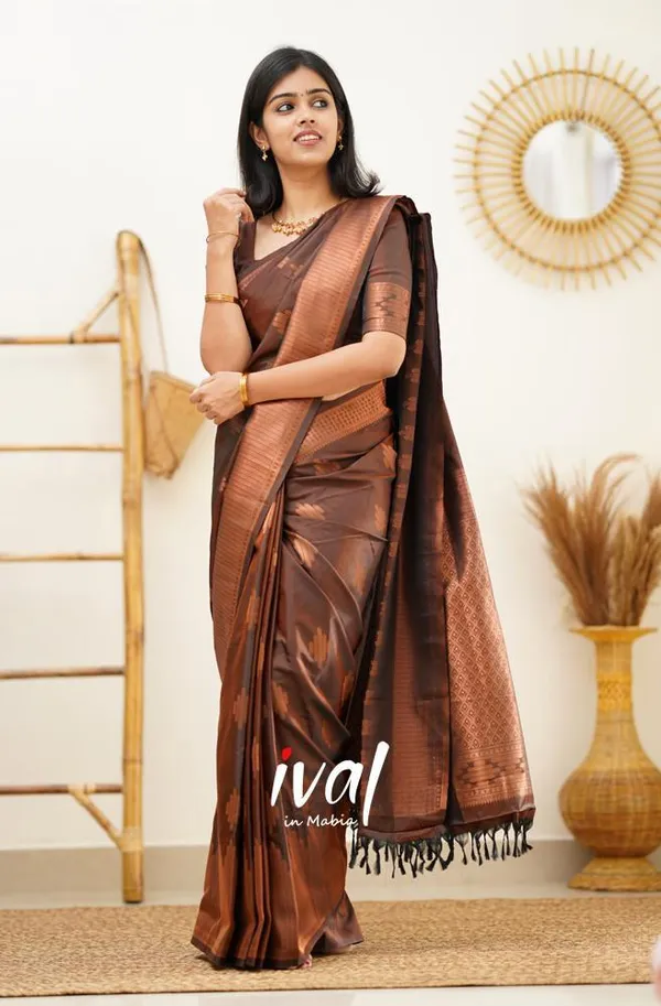 Brown_Soft_Silk_Saree_With_Dissemble_Blouse_Piece__(MC-230_(2FD)_BROWN)