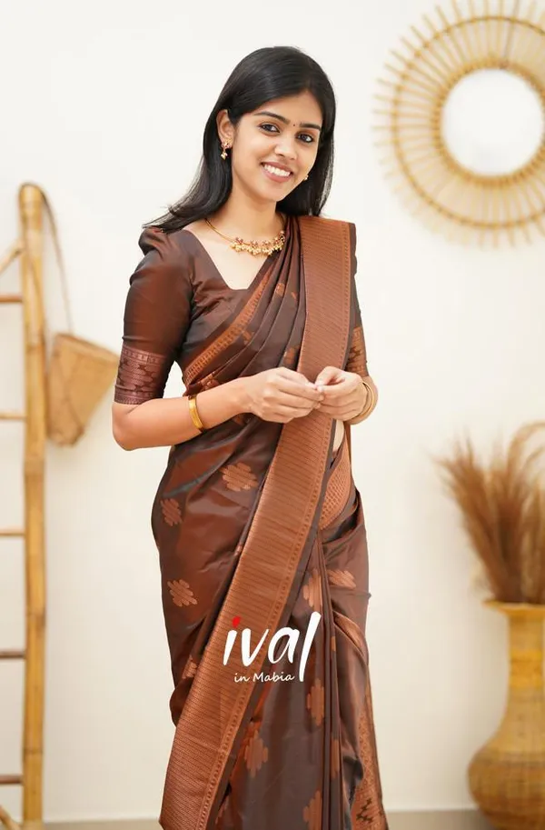 Brown_Soft_Silk_Saree_With_Dissemble_Blouse_Piece__(MC-230_(2FD)_BROWN)