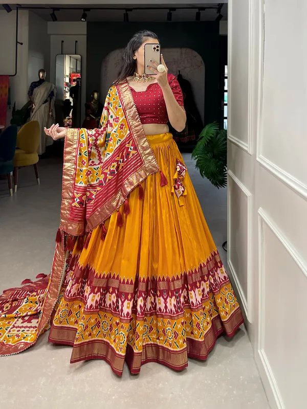 Mustard_Patola_Print_Traditional_Lehenga_Choli