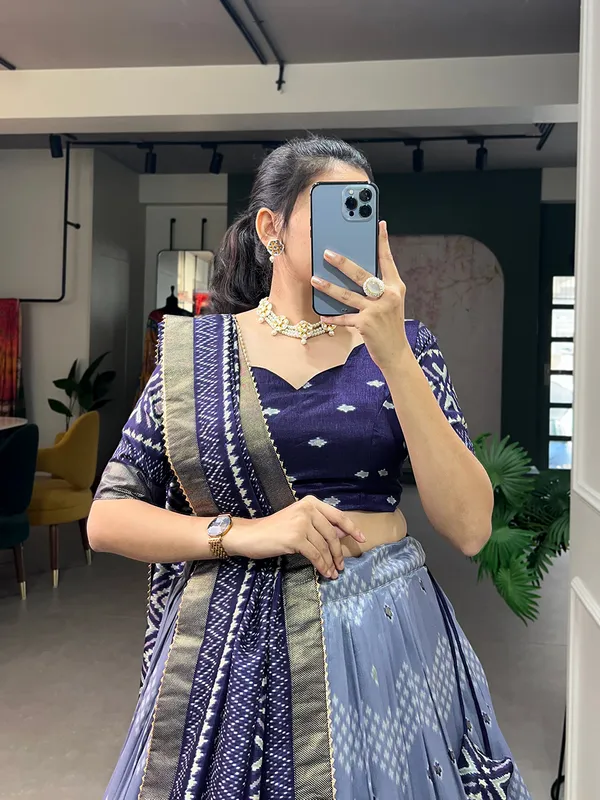 NAVY_BLUE_COLOR_SILK_LEHENGA_CHOLI_WITH_PATOLA_PRINT_DUPATTA