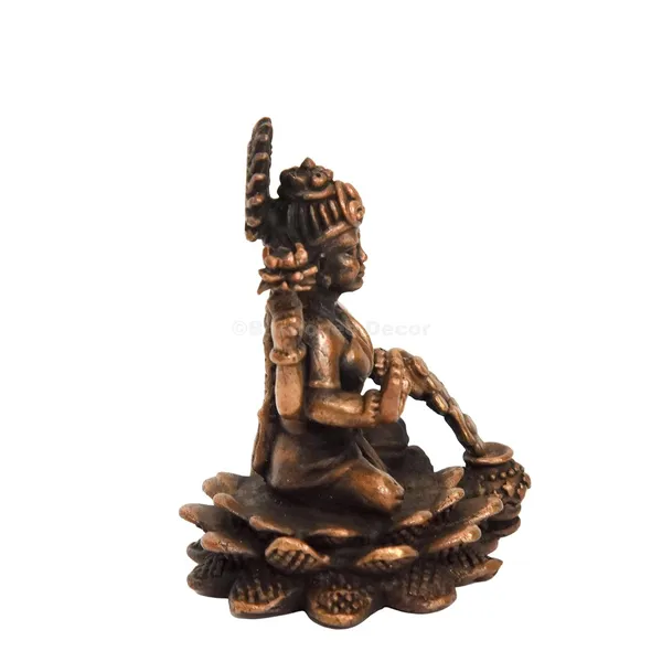Decor_Handmade_Copper_Dhan_Lakshmi_Idol_2.5_inches,_Patina_Antique_Finish,_1_Piece