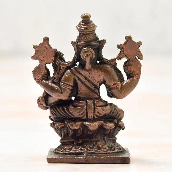 _2.25_inches,_Handmade_Copper_Lakshmi_Hayagriva_Idol,_100_Grams_,_Patina_Antique_Finish_,_Pack_of_1_Piece
