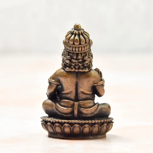 _2.25_inches,_Handmade_Copper_Indian_Kuber_Idol,_100_Grams_,_Patina_Antique_Finish_,_Pack_of_1_Piece