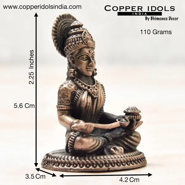_2.25_inches,_Copper_Annapurna_Devi_Idol,_110_Grams_,_Patina_Antique_Finish_,_Pack_of_1_Piece