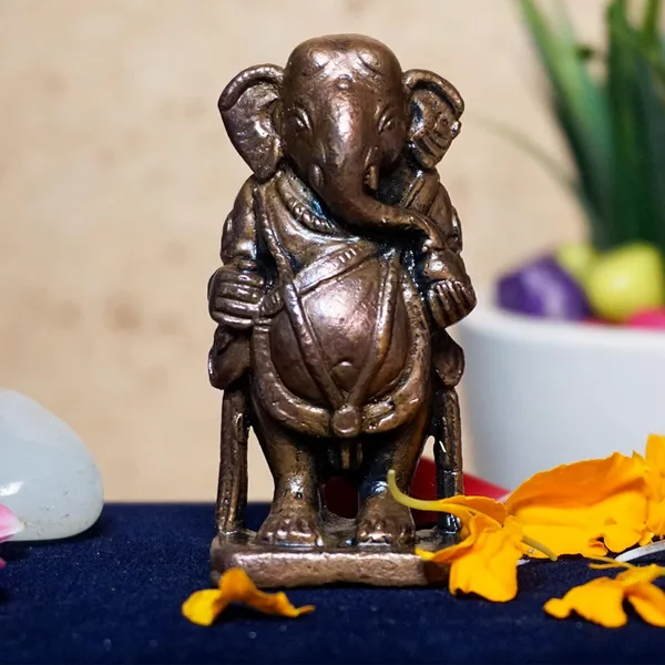 Decor,_2.1_inches,_Handmade_Copper_Yedmunji_Ganesha_Idol,_125_Grams,_Patina_Antique_Finish,_Pack_of_1_Piece