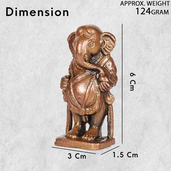 Decor,_2.1_inches,_Handmade_Copper_Yedmunji_Ganesha_Idol,_125_Grams,_Patina_Antique_Finish,_Pack_of_1_Piece