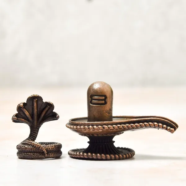 _2.1_inches,_Copper_Handmade_Shivalinga_,_130_Grams_,_Patina_Antique_Finish_,_Pack_of_1_Piece