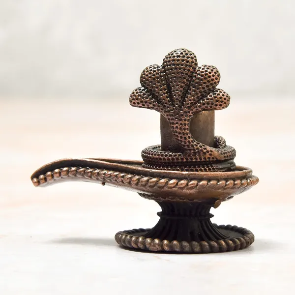 _2.1_inches,_Copper_Handmade_Shivalinga_,_130_Grams_,_Patina_Antique_Finish_,_Pack_of_1_Piece
