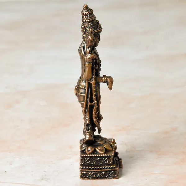 _4_inches,_Handmade_Copper_Balaji_Idol_with_Garuda_Spl_,_150_Grams_,_Patina_Antique_Finish_,_Pack_of_1_Piece