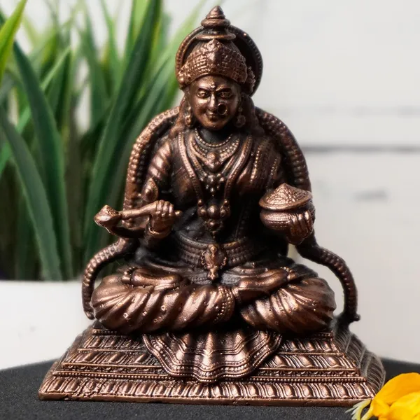 Decor_,_2.8_inches,_Handmade_Copper_Annapurna_Devi_Idol,_200_Grams,_Patina_Antique_Finish,_Pack_of_1_Piece