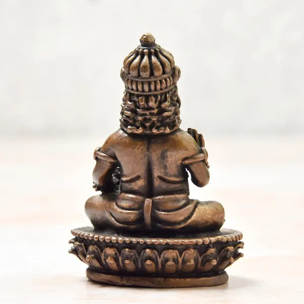 _2.75_inches,_Handmade_Copper_Indian_Kuber_Idol,_200_Grams_,_Patina_Antique_Finish_,_Pack_of_1_Piece