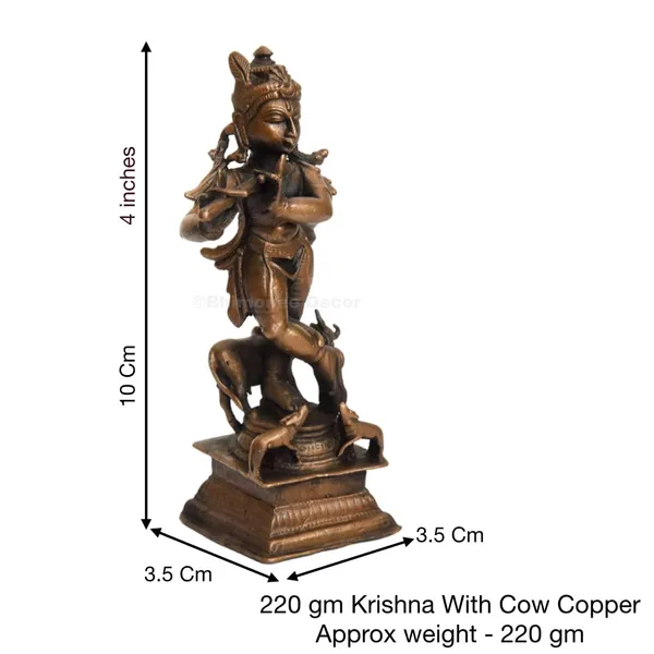 Decor_Handmade_Copper_Cow_Krishna_Idol_4_inches,_Patina_Antique_Finish,_1_Piece