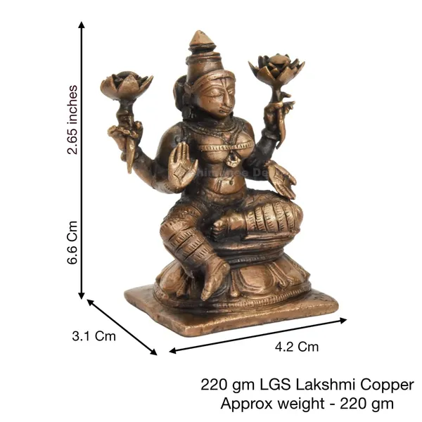 Decor_Handmade_Copper_Lakshmi_2.65_inches,_Patina_Antique_Finish,_1_Piece