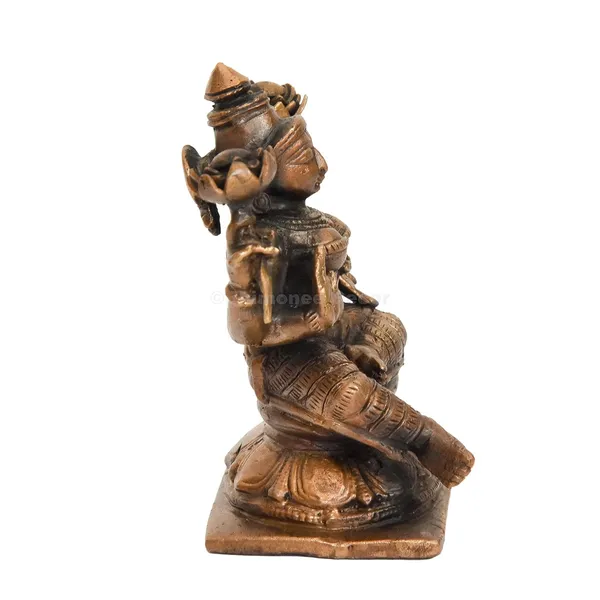 Decor_Handmade_Copper_Lakshmi_2.65_inches,_Patina_Antique_Finish,_1_Piece