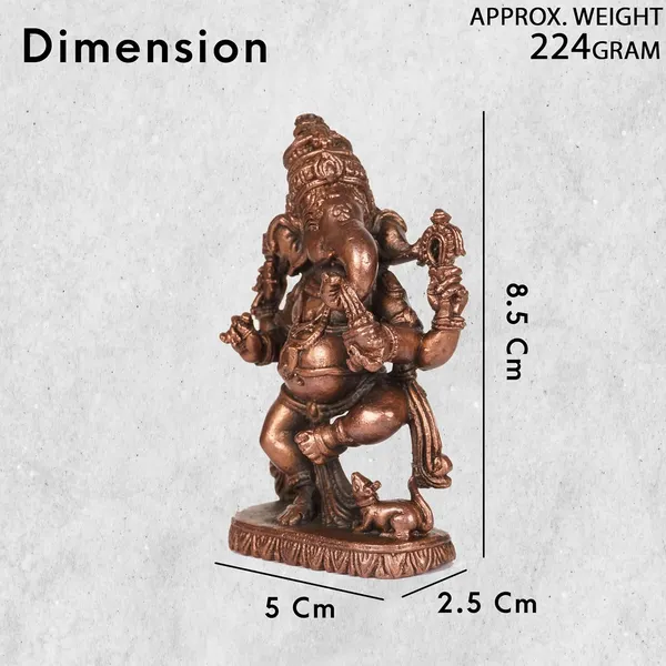 Decor_,_3.35_inches,_Handmade_Copper_Dancing_Ganesha_Idol,_330_Grams,_Patina_Antique_Finish,_Pack_of_1_Piece