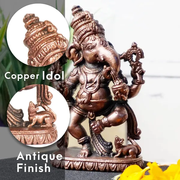 Decor_,_3.35_inches,_Handmade_Copper_Dancing_Ganesha_Idol,_330_Grams,_Patina_Antique_Finish,_Pack_of_1_Piece