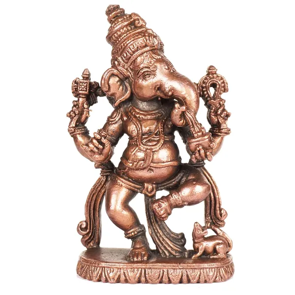 Decor_,_3.35_inches,_Handmade_Copper_Dancing_Ganesha_Idol,_330_Grams,_Patina_Antique_Finish,_Pack_of_1_Piece