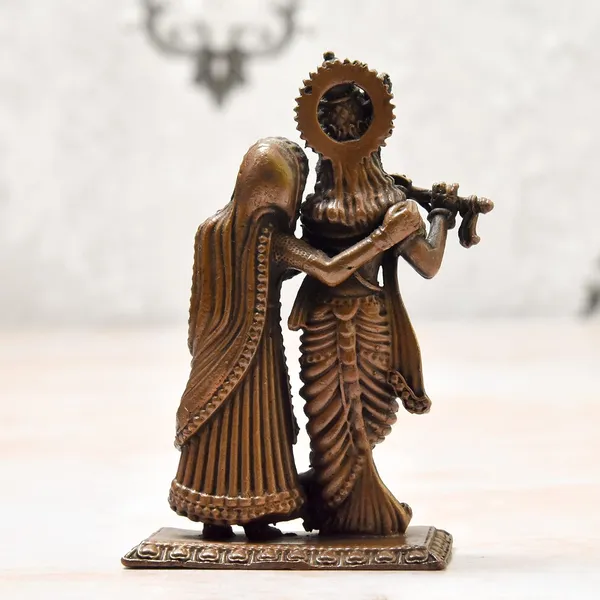 _3.5_inches,_Handmade_Copper_Radha_Krishna_Idol,_240_Grams_,_Patina_Antique_Finish_,_Pack_of_1_Piece