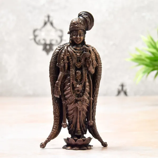 _4.5_inches,_Handmade_Copper_Andal_Devi_Idol,_240_Grams_,_Patina_Antique_Finish_,_Pack_of_1_Piece