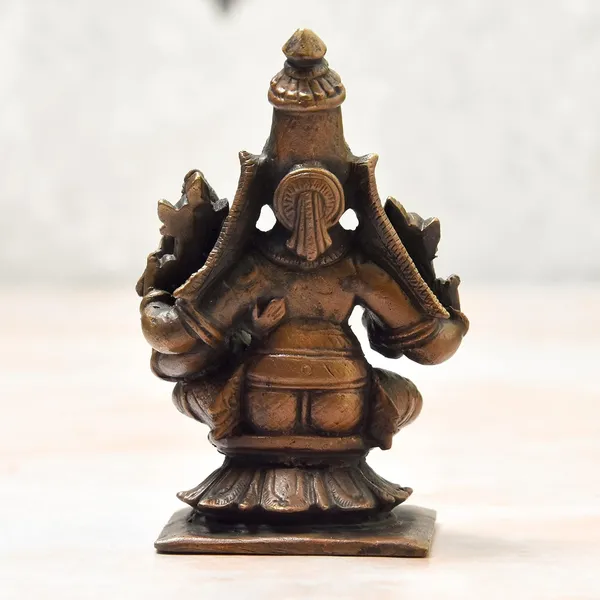3_inches,_Copper_Handmade_Lakshmi_Narayana_Idol,_250_Grams_,_Patina_Finish_,_Pack_of_1_Piece