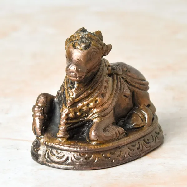 _2_inches,_Copper_Handmade_Nandi_Idol_,_250_Grams_,_Patina_Antique_Finish_,_Pack_of_1_Piece