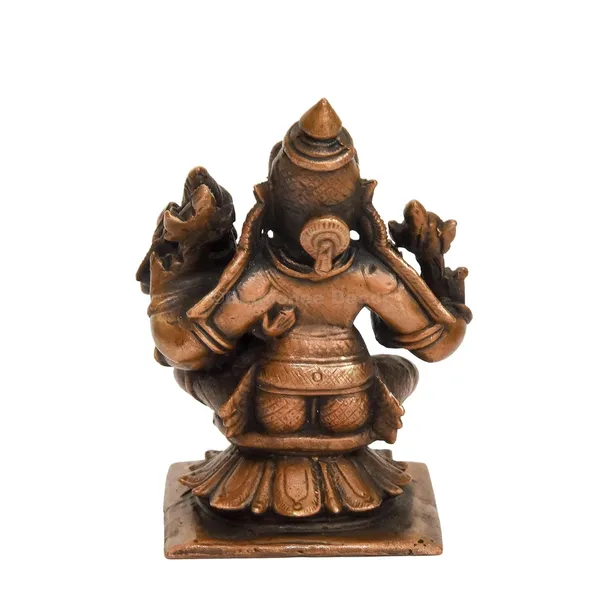 Decor_Handmade_Copper_Lakshmi_Narasimha_Swamy_Idol_2.75_inches,_Patina_Antique_Finish,_1_Piece