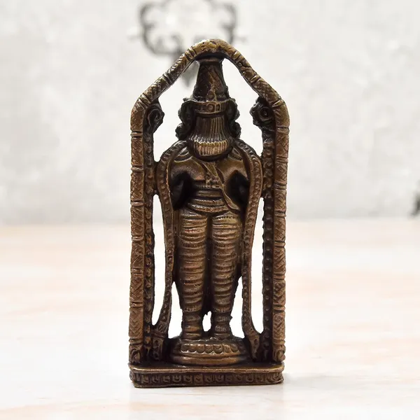 _3.8_inches,_Handmade_Copper_Balaji_Idol,_260_Grams_,_Patina_Antique_Finish_,_Pack_of_1_Piece