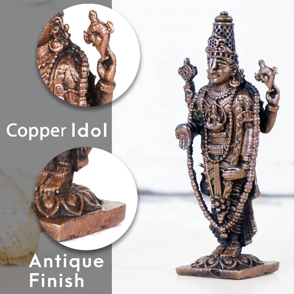 _2.25_inches,_Handmade_Copper_Balaji_Idol_Spl,_30_Grams,_Patina_Antique_Finish,_Pack_of_1_Piece
