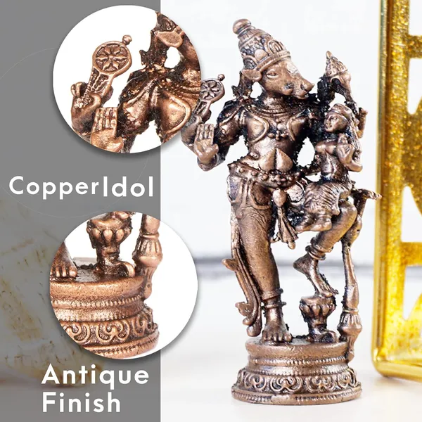 Decor_Handmade_Copper_Bhu_Varaha_Lakshmi_2_inches,_30_gm,_Patina_Antique_Finish,_1_Piece