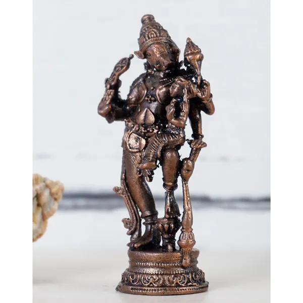 Decor_Handmade_Copper_Bhu_Varaha_Lakshmi_2_inches,_30_gm,_Patina_Antique_Finish,_1_Piece