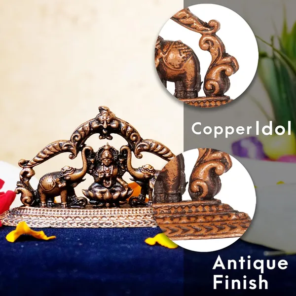 Decor_Handmade_Copper_Gaja_Lakshmi_1.35_inches,_30_gm,_Patina_Antique_Finish,_1_Piece