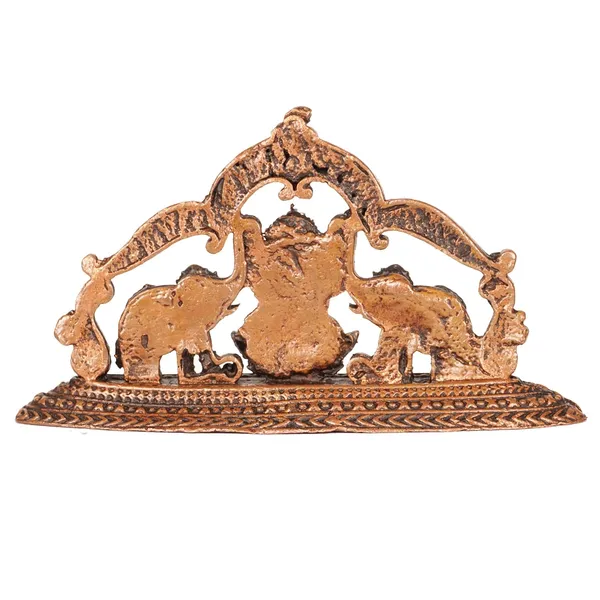 Decor_Handmade_Copper_Gaja_Lakshmi_1.35_inches,_30_gm,_Patina_Antique_Finish,_1_Piece