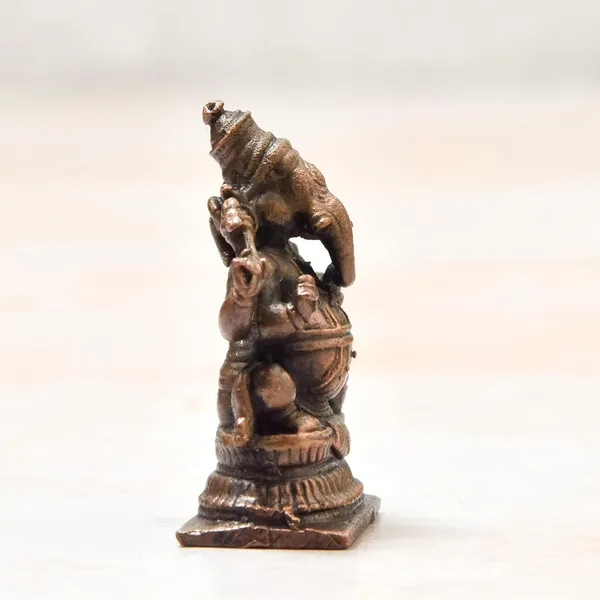 _1.5_inches,_Handmade_Copper_Ganesha_Idol_,_30_Grams_,_Patina_Antique_Finish_,_Pack_of_1_Piece