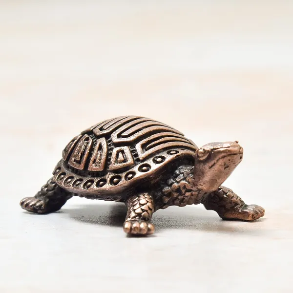 _0.6_inches,_Copper_Handmade_Turtle_|_Kurma_|_Tortoise,_30_Grams,_Patina_Antique_Finish,_Pack_of_1_Piece