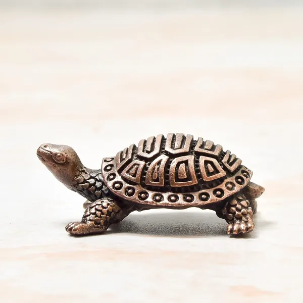 _0.6_inches,_Copper_Handmade_Turtle_|_Kurma_|_Tortoise,_30_Grams,_Patina_Antique_Finish,_Pack_of_1_Piece