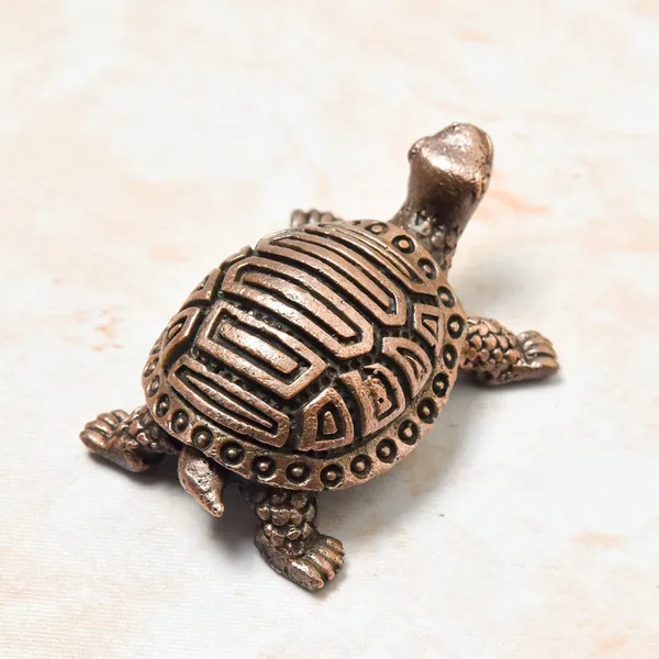 _0.6_inches,_Copper_Handmade_Turtle_|_Kurma_|_Tortoise_with_Copper_Plate,_30_Grams,_Patina_Antique_Finish,_Pack_of_1_Piece