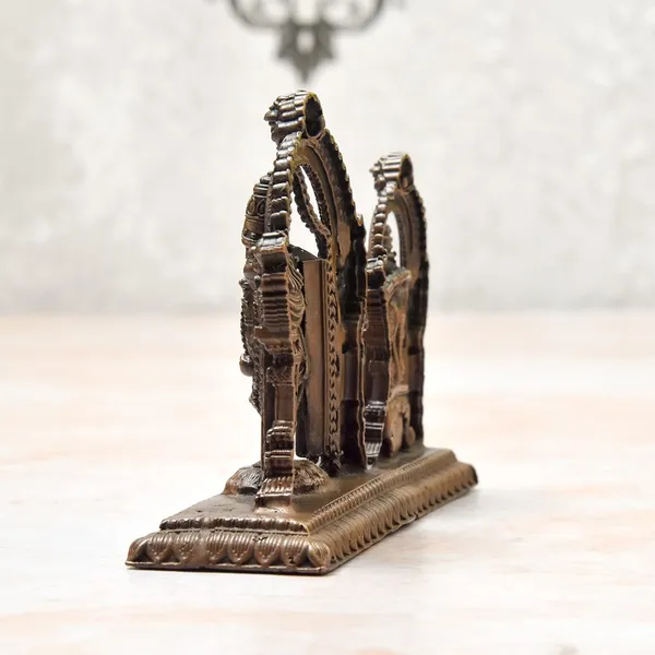 _3.25_inches,_Handmade_Copper_Balaji_with_Padmavati_|_Lakshmi_Idol_,_320_Grams_,_Patina_Antique_Finish_,_Pack_of_1_Piece